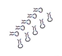 Gdfnmogo Kit de clips à ressort d'étrier de frein pour vélo de montagne, compatible avec SLX, XT, système de frein XTR 31 x 5,5 mm (couleur arc-en-ciel)