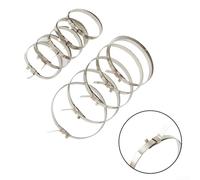 Gdfnmogo Kit de clips de coffre en acier inoxydable avec 5 bandes courtes et 5 grandes bandes pour transmission de voiture, camion, véhicule