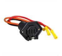 Gdfnmogo Kit de connecteur de moteur à la traîne à 3 fils 12-24 V 10 AWG avec prise mâle et femelle, étanche pour moteur électrique de bateau et appareils alimentés en courant continu, compatible avec