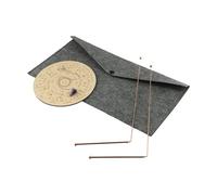 Gdfnmogo Kit de détection de métaux télescopique en cuivre pur à 99,9 % avec plaque de pendule en cristal pour la recherche d'eau souterraine et les tests d'énergie