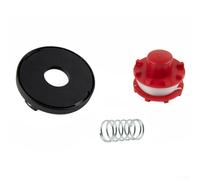 Gdfnmogo Kit de fil de bobine de débroussailleuse avec capuchon de bobine et ressort pour Einhell GE-CT 36/30 Li E Solo, AGILLO 36/255 BL, AGILLO 18/200, 8,1 m 2 mm, fil en nylon de rechange