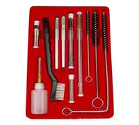 Gdfnmogo Kit de nettoyage professionnel 23 pièces pour outils pneumatiques automobiles - Brosses en métal et plastique, aiguilles de nettoyage et pinceaux pour aérographe complet