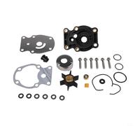 Gdfnmogo Kit de pompe à eau de rechange pour moteurs hors-bord Johnson et Evinrude 20-35HP 1985+ - Kit de réparation de turbine avec boîtier de pompe en néoprène