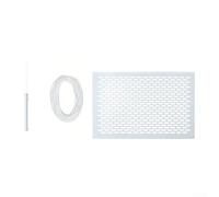 Gdfnmogo Kit de ramasse-feuilles pour piscine avec planche en maille, système de protection de skimmer, tige télescopique, corde élastique pour protection de piscine hors sol