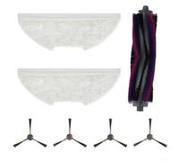 Gdfnmogo Kit de rechange pour brosse principale et brosse latérale pour aspirateur robot Eureka E20 Plus, comprend un chiffon de nettoyage et un chiffon en plastique N