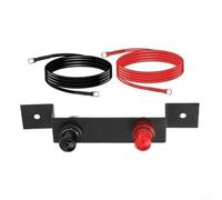 Gdfnmogo Kit de relocalisation de batterie en cuivre de 1,2 m pour voitures, camions, camping-cars, VTT, UTV, tracteurs et bateaux - Kit de bornes de rechange directes 4AWG/5AWG, 250 A, (5 AWG 1,2 m)