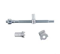 Gdfnmogo Kit de vis et d'écrous de tendeur de tronçonneuse en métal - 78 x 49 mm - Gris argenté - Pièce de rechange durable pour un serrage précis de chaîne sur les scies électriques à la maison