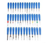 Gdfnmogo Kit d'outils de démontage de cosses - 41 pièces - Extracteurs de broches électriques pour réparation de faisceaux de câbles automobiles - Construction en ABS - Boîtier portable moulé par