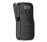 Gdfnmogo Kit mains libres de voiture 5.4 avec haut-parleur 3 W pour récepteur audio sans fil pour pare-soleil Clip, prend en charge la connexion double téléphone, transmission FM