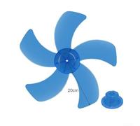 Gdfnmogo Lame de ventilateur de rechange de 40,6 cm avec cache-écrou, hélice en plastique à 5 feuilles pour pied sur pied, ventilateur électrique, refroidissement domestique
