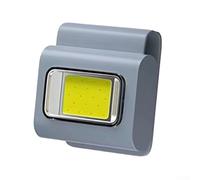 Gdfnmogo Lampe de poche rechargeable avec design magnétique et bandeau réfléchissant pour course à pied, cyclisme, camping, randonnée, sports de plein air (gris)