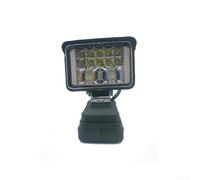 Gdfnmogo Lampe de travail LED pour batterie DEWALT, lampe de camping portable avec éclairage lumineux, design compact pour une utilisation en extérieur, source de lumière ABS noire 15 x 11,5 cm