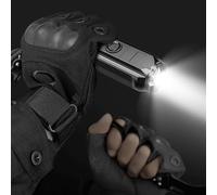 Gdfnmogo Lampe torche LED rechargeable 100 000 lumens avec zoom USB 4 modes et lumière latérale, faisceau longue portée de 1000 m, lentille convexe, corps en ABS,