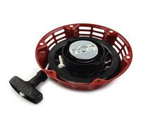 Gdfnmogo Lanceur à tirette type C pour moteur générateur GX120 GX160 GX200, mécanisme de démarrage de rechange en métal durable en rouge pour alimentation extérieure