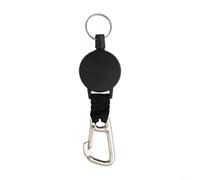 Gdfnmogo Lanière de plongée réglable en acier inoxydable avec porte-clés rétractable anti-perte pour fixation de BCD, plongée en apnée, plongée en apnée