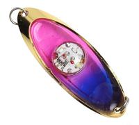 Gdfnmogo Leurre de pêche LED pour la pêche de nuit, étanche, lumière attirant les poissons en forme d'yeux avec 3 couleurs d'auto-activation, ABS + construction en métal (B)