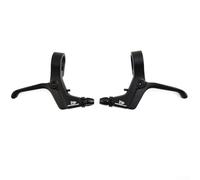 Gdfnmogo Leviers de frein en alliage pour VTT et vélos d'enfants | Design léger à 2 doigts | Compatible avec disque mécanique et freins à traction linéaire (noir)