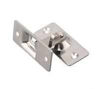 Gdfnmogo Loquet de porte en acier inoxydable 304 à 90 degrés avec vis pour portes coulissantes, armoires, tiroirs, matériel de sécurité (argenté, S)