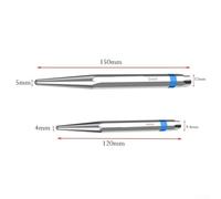 Gdfnmogo Lot de 1 ou 2 outils de poinçonnage central en alliage d'acier 4 x 120 mm 5 x 150 mm pour marquage du métal, du bois, du plastique, localisateur de perçage avec pointe, 1 ou 2 pièces