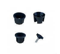 Gdfnmogo Lot de 10 anneaux réducteurs de base de parasol - Adaptateurs de mât en plastique de 38 mm et 48 mm pour pied de parasol de jardin - Kit de 10 pièces avec filetage M8 et accessoires de