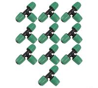 Gdfnmogo Lot de 10 connecteurs en T d'irrigation goutte à goutte de 16 mm, raccords de tuyau barbelés à 3 voies pour tuyau d'irrigation de 1,27 cm, diamètre intérieur 13 mm, diamètre extérieur 16 mm