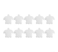 Gdfnmogo Lot de 10 éponges absorbantes d'huile en forme de tortue pour piscine et spas gonflables - Éponge pour enlever les écumes, clarificateur d'eau de baignoire, 11,4 x 11,5 x 3,0 cm