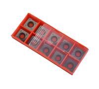 Gdfnmogo Lot de 10 inserts de coupe en carbure 15 x 15 x 2,5 mm pour tête de rabot Byrd Shelix - Inserts carrés indexables avec rayon R150, 4 bords de coupe, compatibles avec le travail du bois CNC et