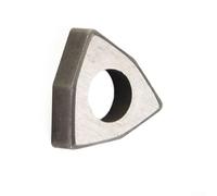 Gdfnmogo Lot de 10 inserts d'outils de tournage CNC pour porte-outils indexables - Cales Trigon MW0804 MS1204 MC1204 avec haute résistance à l'usure (MC1204)