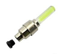 Gdfnmogo Lot de 10 lumières LED pour tige de valve de vélo, éclairage de rayon de roue activé par le mouvement, avec 4 couleurs rouge/bleu/jaune/vert, PVC léger (10 pièces-jaune)
