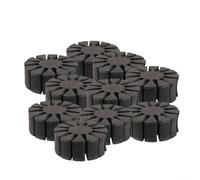 Gdfnmogo Lot de 10 séparateurs de flèches en EVA pour carquois - Séparateur de protection léger de 7 cm de diamètre pour flèches et flottement, noir