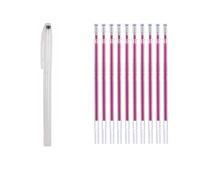 Gdfnmogo Lot de 10 stylos à encre sensible à la chaleur, idéal pour les marquages clairs sur les vêtements et les loisirs créatifs (rose rouge)