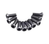 Gdfnmogo Lot de 10 vis à métaux M2.5 et .5 CNC pour remplacement des inserts en carbure dans les supports d'outils de tournage CNC, en acier pour boulons Torx pour machines (M2,5 x 7 mm)