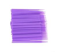 Gdfnmogo Lot de 100 micro-applicateurs, fibres anti-goutte à pointe fine, 100 bâtonnets jetables en plastique, longueur 10 cm, pour retouche et détails de peinture automobile (violet)