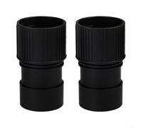Gdfnmogo Lot de 2 adaptateurs pour aspirateur industriel 40 mm à 48 mm pour outils de nettoyage compatibles, accessoires ABS avec design flexible