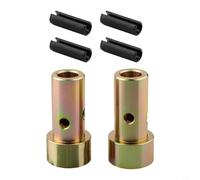 Gdfnmogo Lot de 2 bagues d'adaptation d'attelage rapide pour tracteurs à 3 points de catégorie I - Acier zingué, comprend des goupilles de rouleau, compatibles avec les systèmes d'attelage rapide