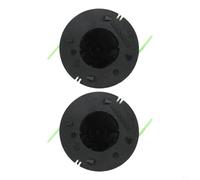 Gdfnmogo Lot de 2 bobines et fil de débroussailleuse 1,6 mm x 5 m en plastique durable compatible avec Stihl FSA56 FSE41 FSE52 PP500 pour un entretien efficace et facile de la pelouse
