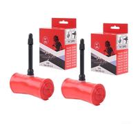 Gdfnmogo Lot de 2 chambres à air de vélo de 40,6 cm, pour matériau TPU léger et performant, pour valve Presta 45 mm, haute perforation (305 1,95-2,5) 45 mm