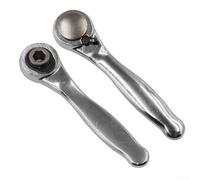 Gdfnmogo Lot de 2 clés à cliquet à 72 dents avec adaptateur hexagonal de 6,35 mm, poignée de tournevis réversible à dégagement rapide pour les espaces restreints, petite clé en alliage