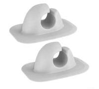 Gdfnmogo Lot de 2 clips gonflables pour rames de bateau - Support de pagaie en plastique haute résistance pour kayaks et radeaux - Design ouvert - 10,5 x 8 x 5 cm - Gris