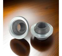 Gdfnmogo Lot de 2 écrous coniques pour essieu de vélo de 1,9 cm pour remplacement de cônes de moyeu, 13,6 mm de long et 17 mm OD en acier pour essieux arrière solides sur vélos d'entrée de gamme