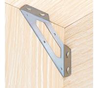Gdfnmogo Lot de 2 équerres d'angle en acier inoxydable - Angle droit de 90 degrés pour meubles, travail du bois et assemblage d'armoires - Triang robuste