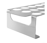 Gdfnmogo Lot de 2 grilles de barbecue en acier inoxydable, 18 trous, antiadhésif, avec poignées ergonomiques, durable et résistant à la rouille