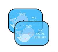 Gdfnmogo Lot de 2 pare-soleils noirs en maille pour voiture, 44 x 37 cm, adsorption électrostatique, adaptés à la plupart des véhicules, protection de pare-brise