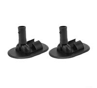 Gdfnmogo Lot de 2 supports d'auvent de planche de surf pour bateau gonflable et bateau en caoutchouc - Support de montage réglable à 180° avec support de tube de 15 mm, noir AB taille 120 x 78 mm