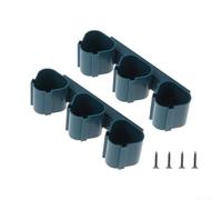 Gdfnmogo Lot de 2 supports de batterie muraux pour Bosch 10,8 V 12 V - Organiseur peu encombrant - Support de batterie - Bleu