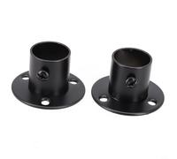 Gdfnmogo Lot de 2 supports de rail de penderie en acier inoxydable antirouille pour tringle de suspension de 19 à 32 mm de diamètre (22 mm)