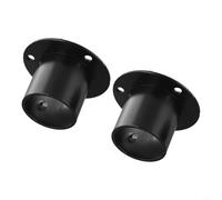 Gdfnmogo Lot de 2 supports de rail de penderie en acier inoxydable antirouille pour tringle de suspension de 19 à 32 mm de diamètre (32 mm)