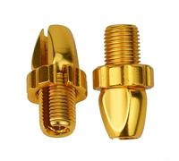 Gdfnmogo Lot de 2 vis de réglage du levier de frein de vélo M10 en alliage d'aluminium pour étrier à disque cantilever V Brake Center Pull (doré)