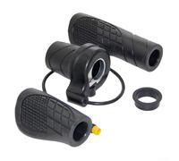 Gdfnmogo Lot de 20 accélérateurs demi-tour pour vélo électrique, coque en plastique avec motif antidérapant, compatible avec tête M8, longueur de ligne de 30 à 32 cm, noir