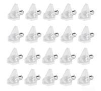 Gdfnmogo Lot de 200 broches d'étagère transparentes pour cloison de placard, armoire, bibliothèque et rangement - Supports de support en plastique 15 x 8 x 13 mm, compatibles avec l'organisation des